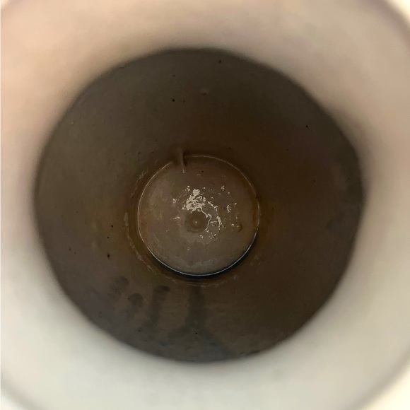 Stoneware Decorative Blue and Gray Jug Signed on Bottom - Picture 6 of 7